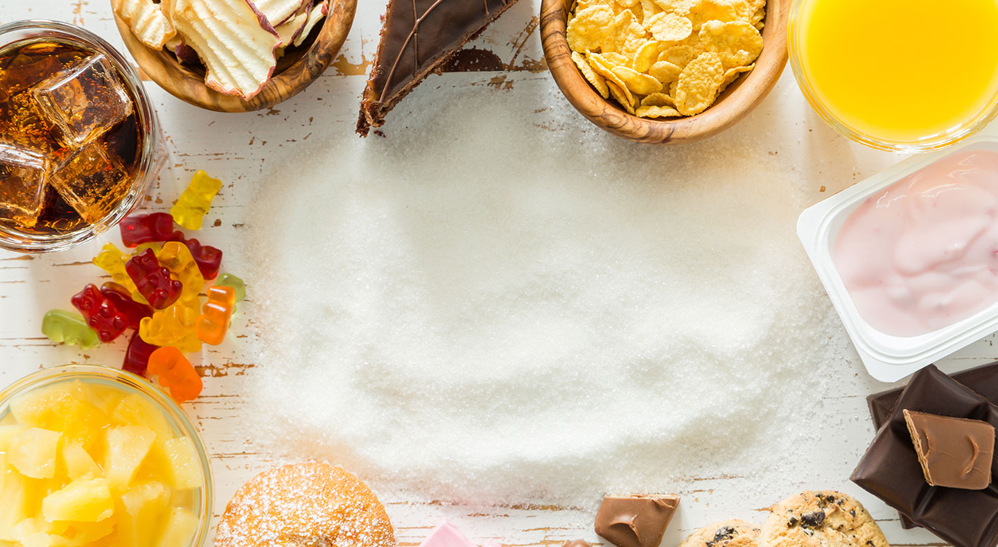 Ungesunde Ernährung, Zucker, Gebäck, Süßigkeiten, süße Getränke, Zuckersteuer