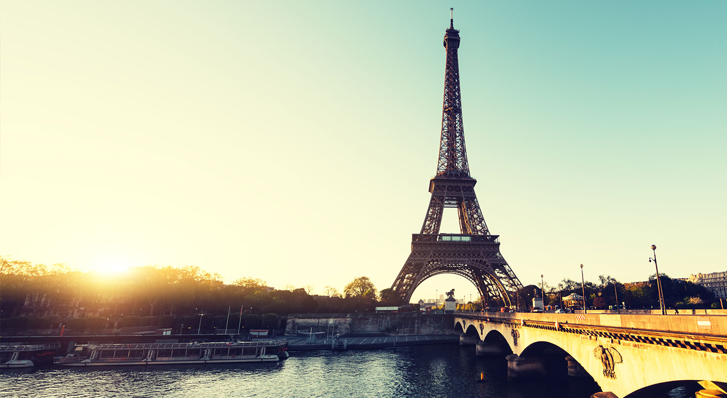 Paris, Eifelturm, Abenddämmerung, Fluss, Seine
